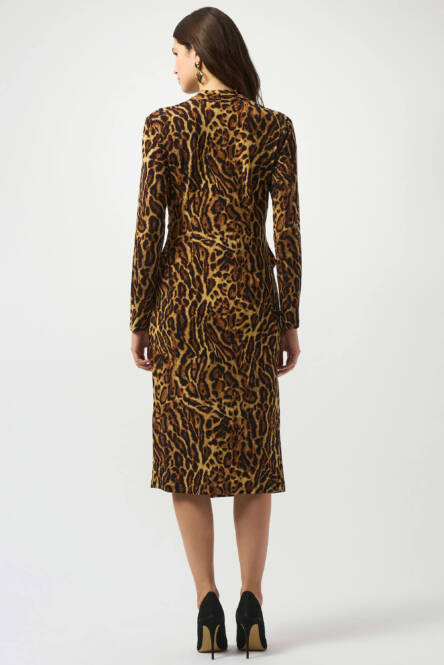 Joseph Ribkoff animal print wrap dress 253091