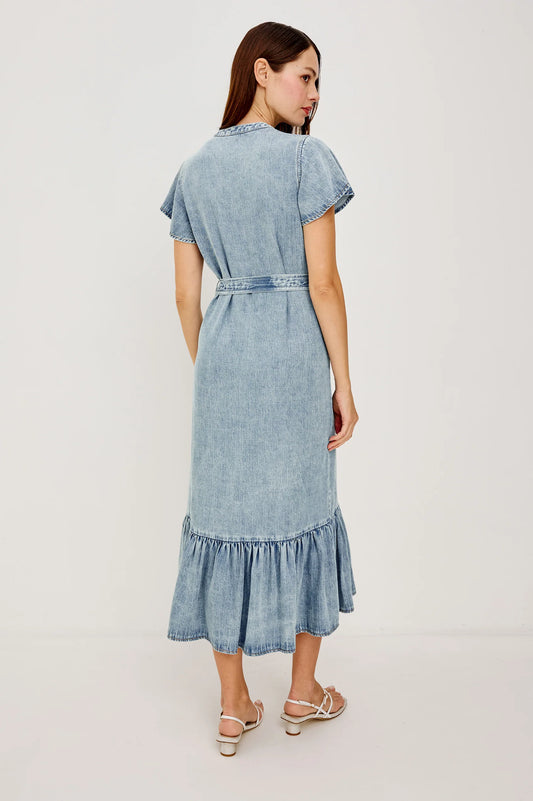 Rails Faded Indigo Tencel Denim Shirt Dress KAHLO