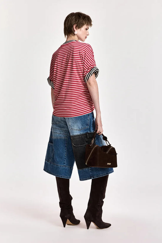 Essentiel Antwerp Brown Suede Leather Bobbi Bag