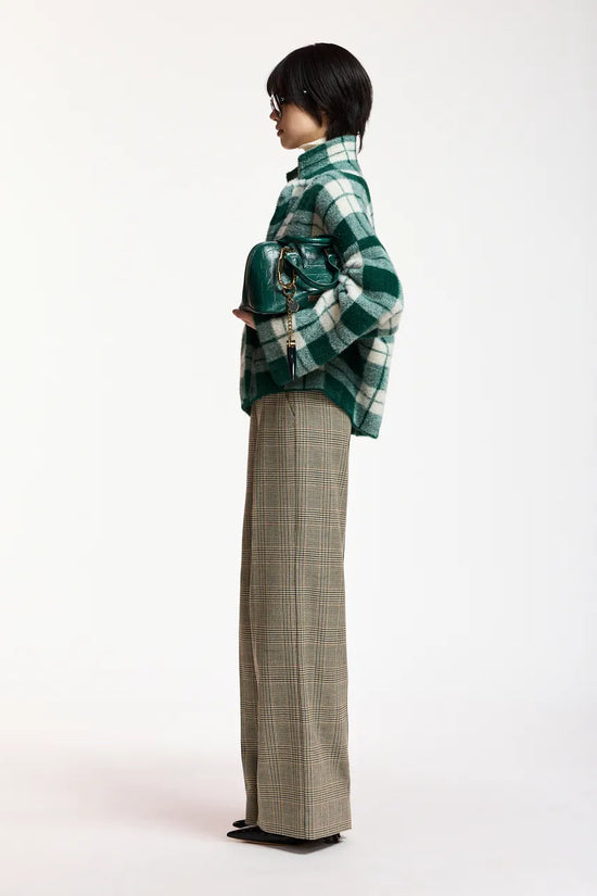Essentiel Antwerp Forest Green Green checked Cardigan