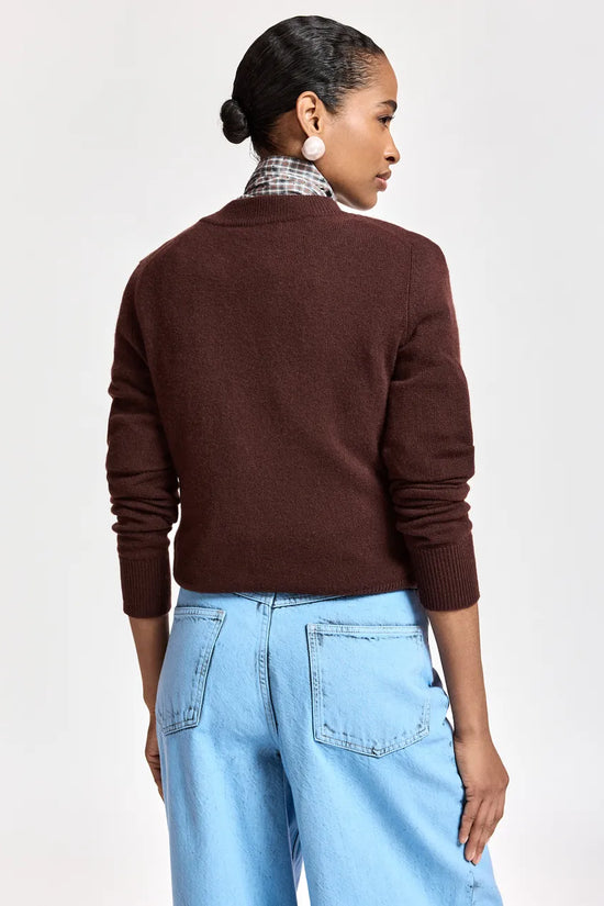 Essentiel Antwerp Brown Cashmere Sweater