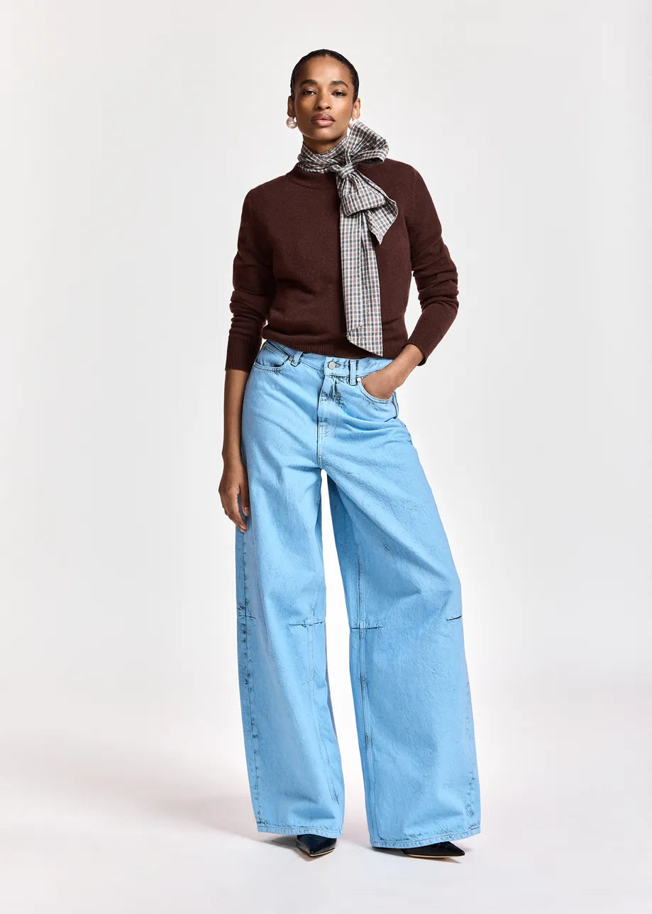 Essentiel Antwerp Brown Cashmere Sweater