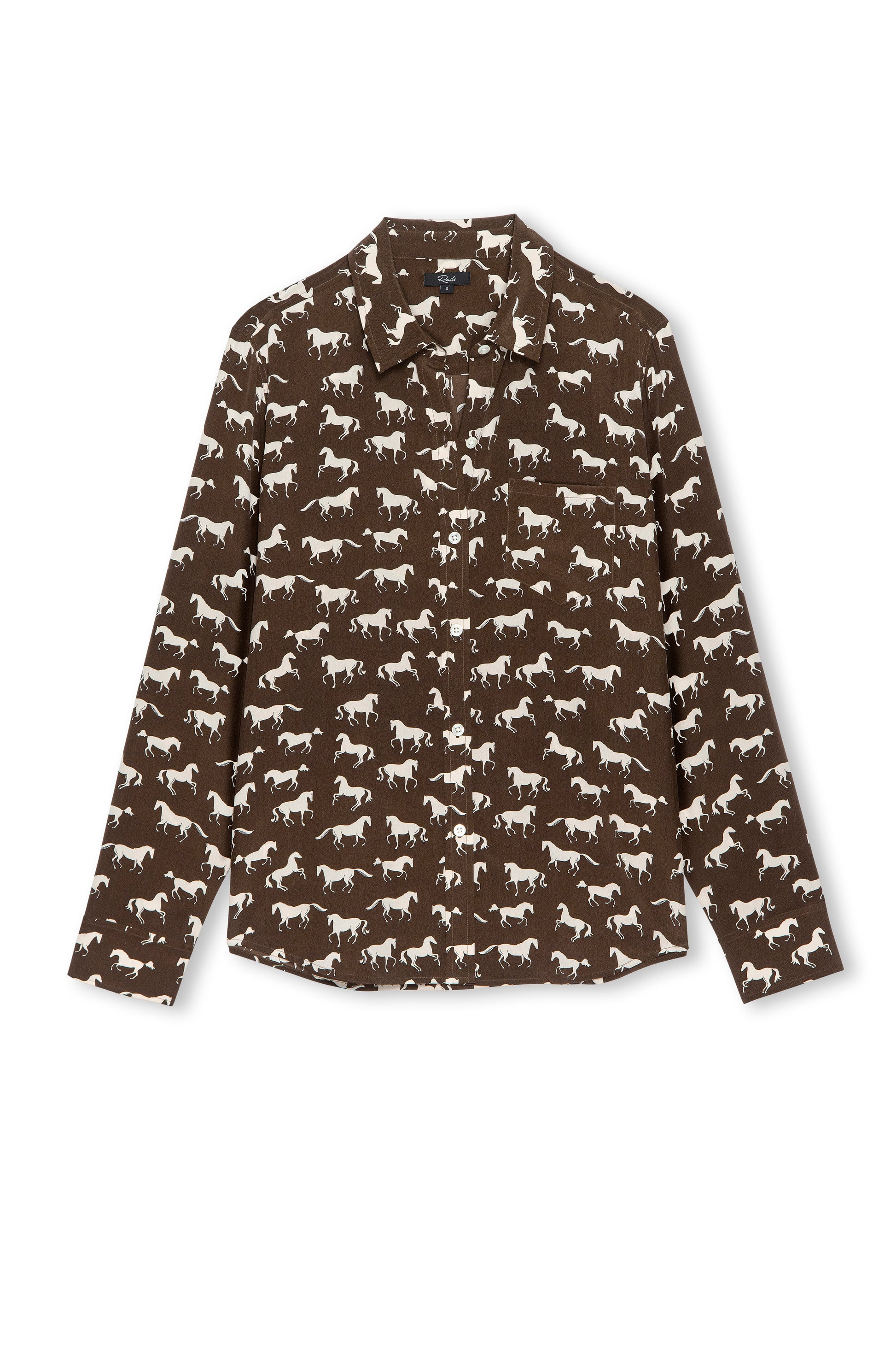 Rails horse print silk shirt Kate