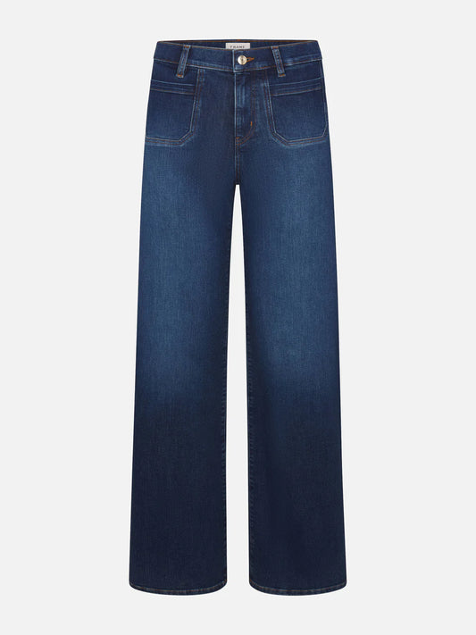 Frame Savior Le Slim Palazzo Long Modernist Pocket Jeans LSPIPL814