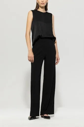 Satin wide leg trouser 618744