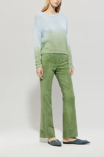 Luisa Cerano linen blend two tone sweater 118598