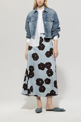 Luisa Cerano floral flower print skirt
