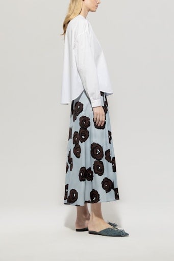 Luisa Cerano floral flower print skirt