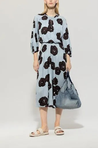 Luisa Cerano flower print maxi dress 718561