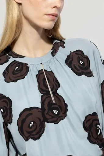 Luisa Cerano flower print maxi dress 718561