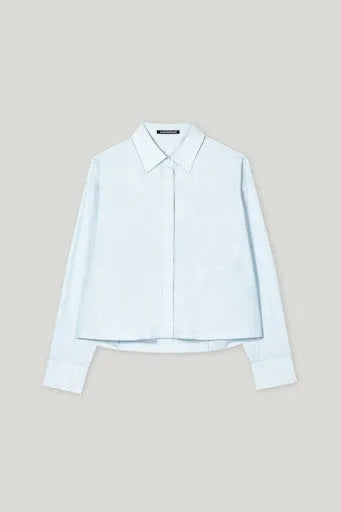 Luisa Cerano cotton sky blue shirt 218557