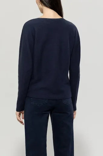 Luisa Cerano v neck sweater 118624 Blue