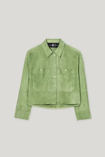 Luisa Cerano suede shirt 418333