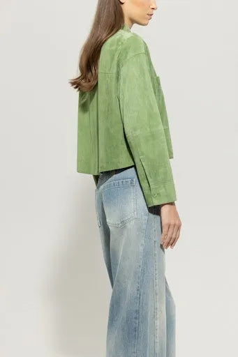 Luisa Cerano suede shirt 418333