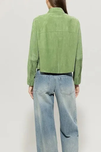 Luisa Cerano suede shirt 418333