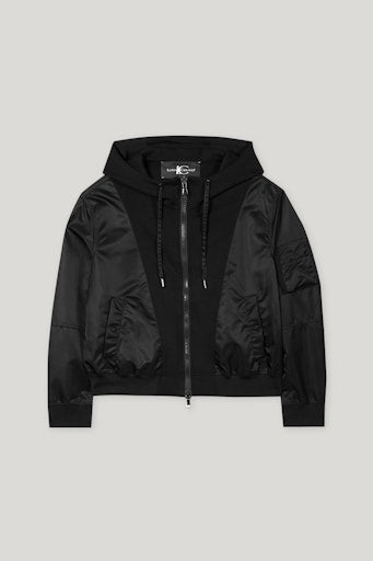 Luisa Cerano hooded taffeta jacket 428515
