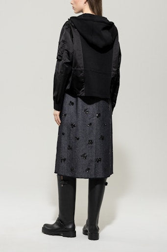 Luisa Cerano hooded taffeta jacket 428515