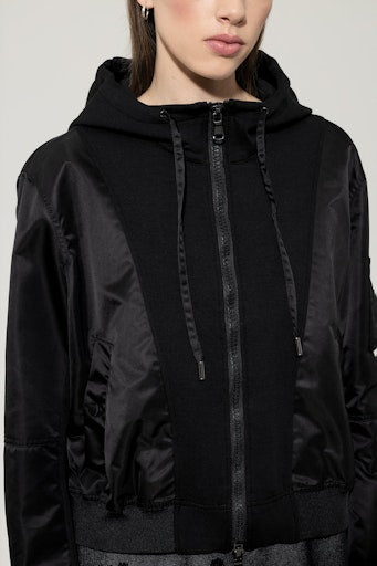 Luisa Cerano hooded taffeta jacket 428515