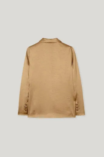 Luisa Cerano 1 button satin jacket