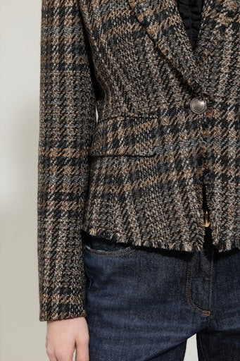 Luisa Cerano check jacket 428005