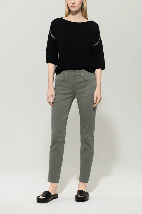 Luisa Cerano high stretch khaki denim 627600