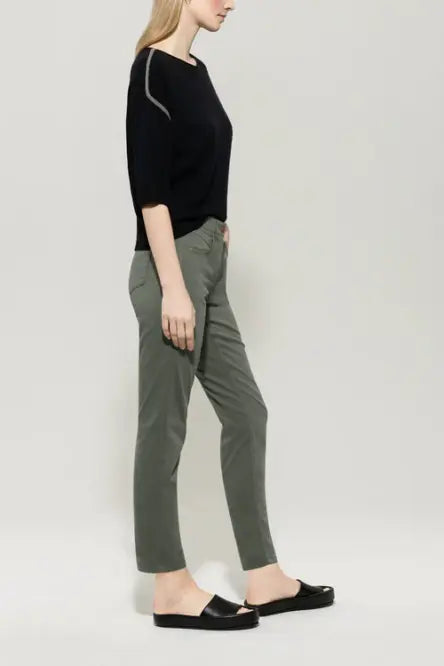 Luisa Cerano high stretch khaki denim 627600