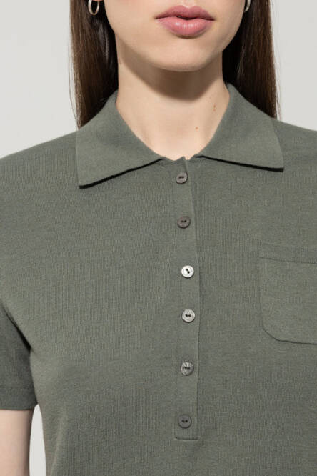 Luisa Cerano knit polo shirt 128654