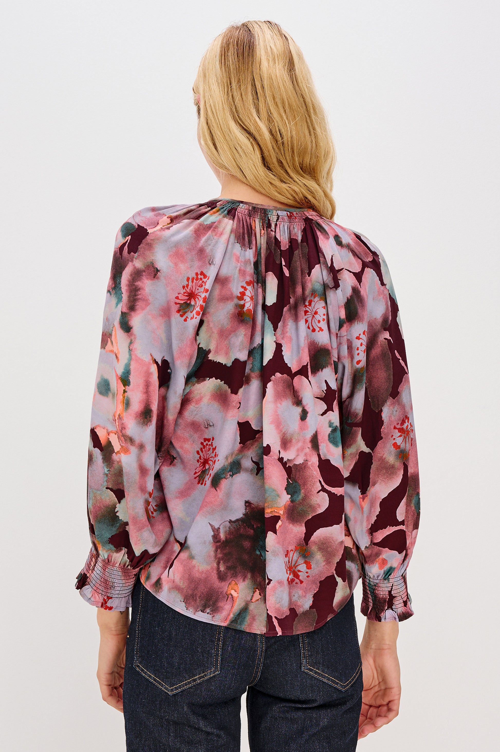 Rails magenta floral print top Mariah