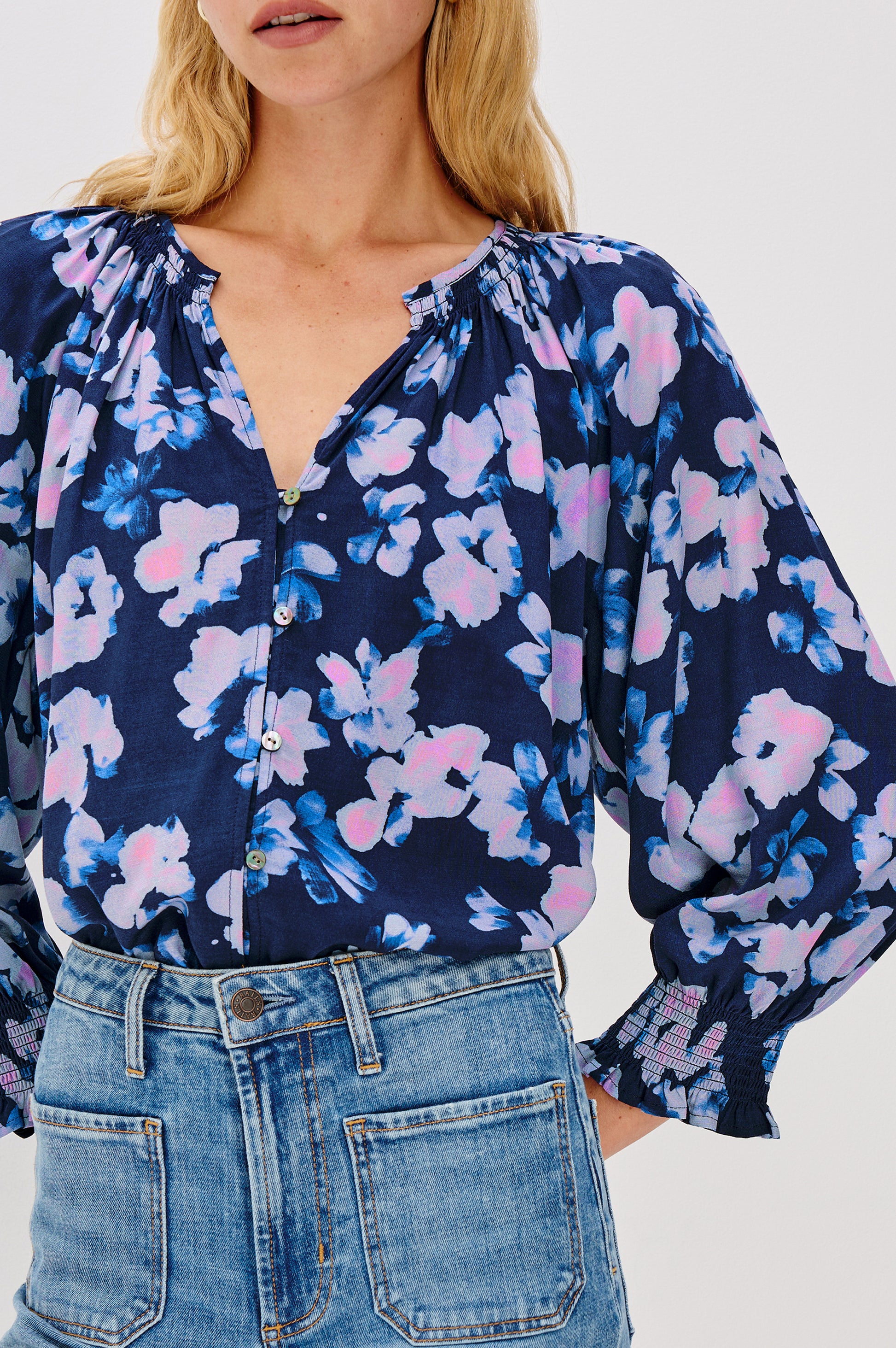 Rails midnight floral print top Mariah