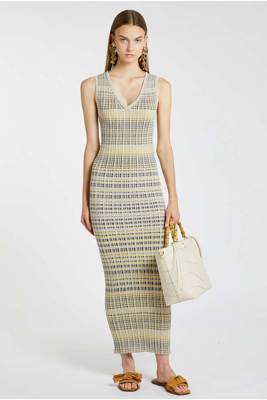 Marella rib knit lurex dress Enziana