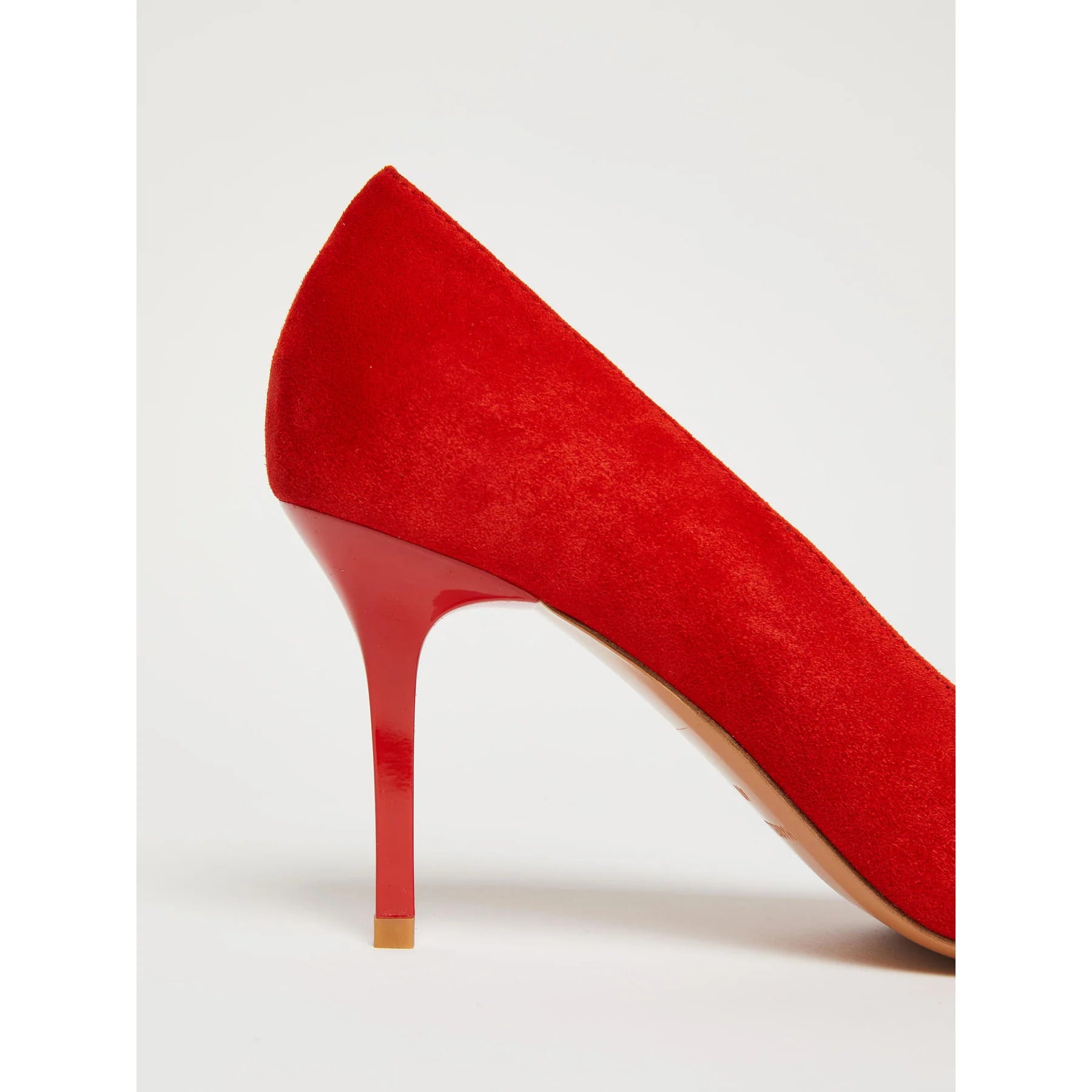 Marella Red Suede Court Shoes