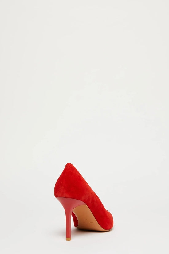 Marella Red Suede Court Shoes