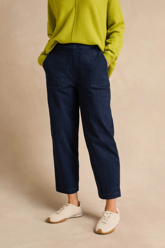 Sahara Stretch Denim Blue Straight Trousers 