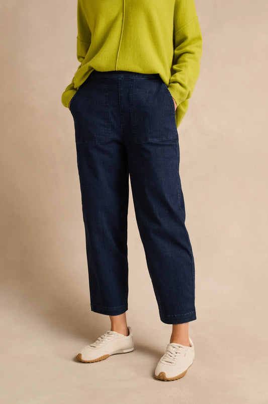 Sahara Stretch Denim Blue Straight Trousers 