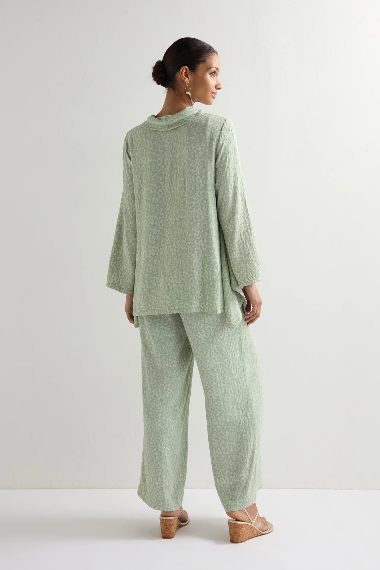 Sahara abstract textured jacquard tunic MTT2184