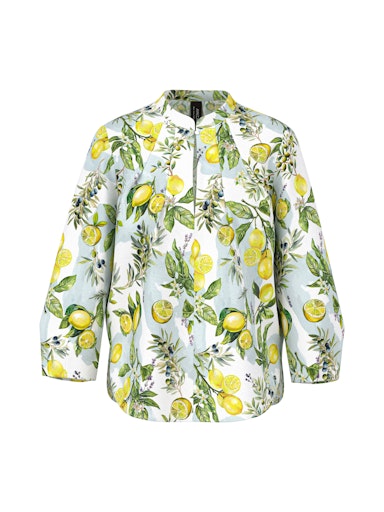 Marc Cain 3/4 Sleeve Cotton Blouse with Lemon Print