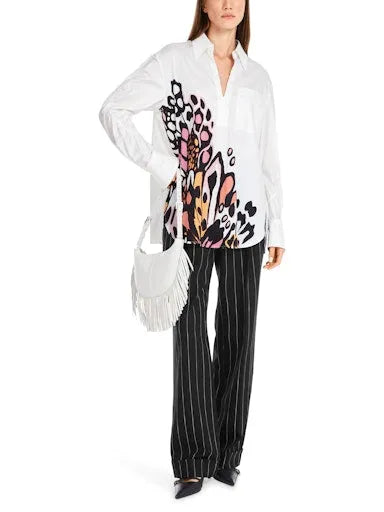 Marc Cain butterfly print blouse YC51.19 W26