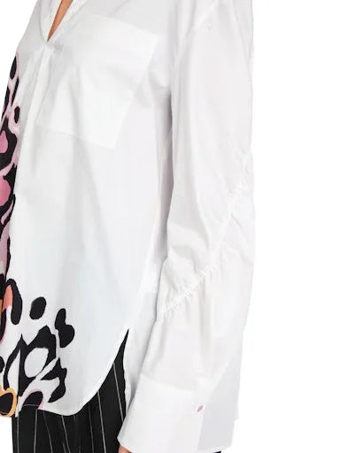Marc Cain butterfly print blouse YC51.19 W26