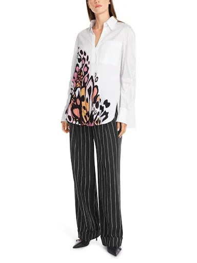 Marc Cain butterfly print blouse YC51.19 W26