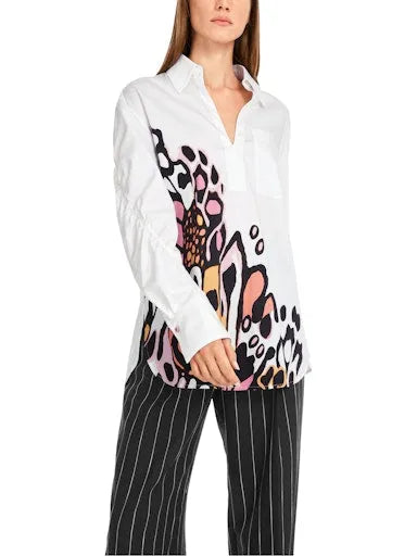 Marc Cain butterfly print blouse YC51.19 W26