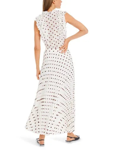 Marc Cain polka dot pleated skirt