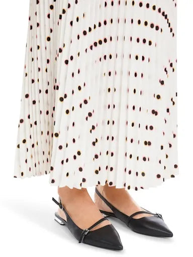 Marc Cain polka dot pleated skirt