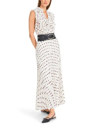 Marc Cain polka dot pleated skirt