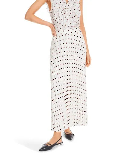 Marc Cain polka dot pleated skirt