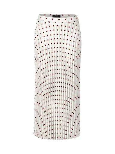 Marc Cain polka dot pleated skirt