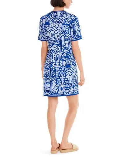 Marc Cain fitted knit dress YC21.58 M44