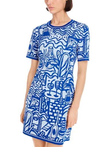 Marc Cain fitted knit dress YC21.58 M44