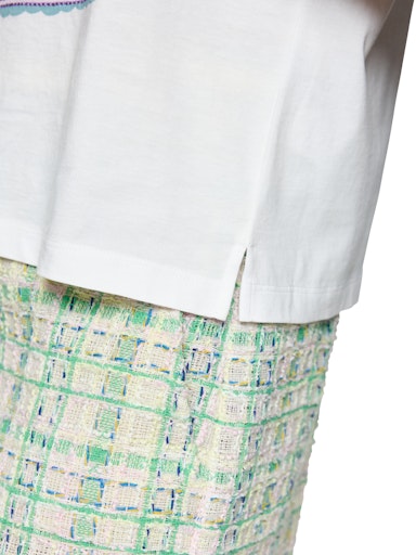 Marc Cain White Embellished Crew Neck Short Sleeve T-Shirt