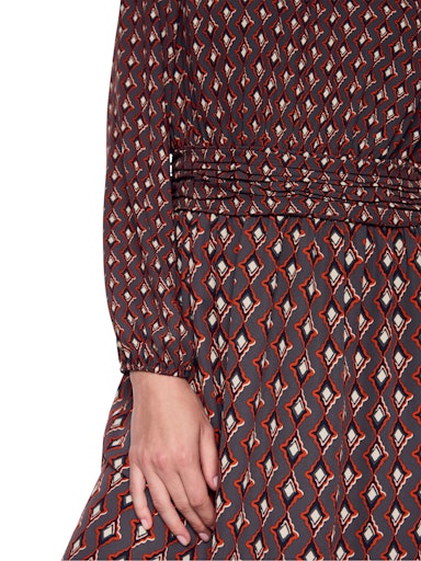 Marc Cain Diamond Print Midi Dress AC21.03 W04