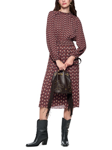 Marc Cain Diamond Print Midi Dress AC21.03 W04